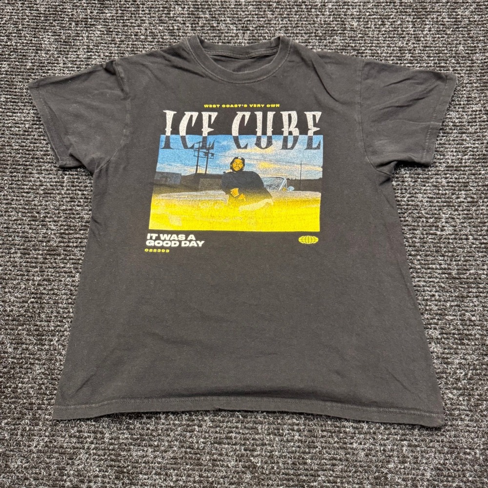 Ice Cube It Was A Good Day Graphic T-Shirt Black Mens Small Hip Hop Rap Tee